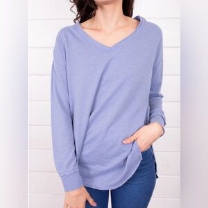 Z Supply V-Neck Weekender Sky Blue/Periwinkle Sz XS